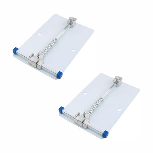 2 x Leiterplatten-Befestigungsklemmenhalter, Universal-Leiterplatten-Befestigung, Mainboard-Reparaturwerkzeug, verstellbare Leiterplattenhalterung für Leiterplatten-Klemme