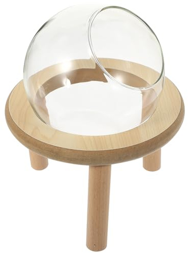 HINTRMENT Kleines Hamster Sandbad und Glas mit Stabilem Nest Transparentes Hamster Badezimmer für Käfig Praktisches Zubehör für Kleintierhalter