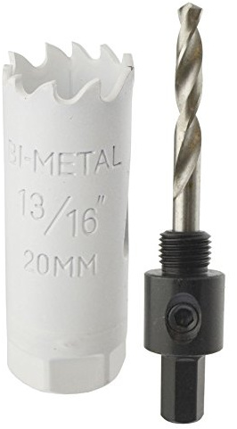 20mm HSS Hole Saw Holesaw Bi-Metal Blade Cutter Drill and Drill Adaptor Arbor