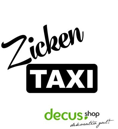 Decus Shop Zicken Taxi // Sticker OEM JDM Style Aufkleber