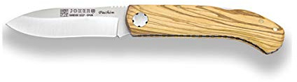 Joker sports fällkniv Pachón NO99, oliv handtag och sandvik blad 8 cm och tandad baksida av bladet, fiske, camping och vandringsverktyg