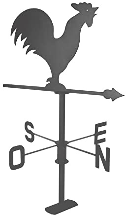 Louis Moulin Girouette Coq 45x74cm - Anthracite - Made in France