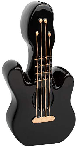 alles-meine.de GmbH große Spardose - Motivwahl - Gitarre - 20 cm - mit Verschluss - stabile Sparbüchse - aus Keramik/Porzellan - für Kinder & Erwachsene/Sparschwein/lustig ..