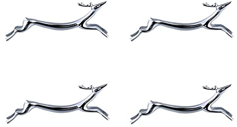 Zinc Alloy Chopstick Holder,Chopstick Rest Spoon Stand Knife Fork Holder,Set of 4 (Deer）