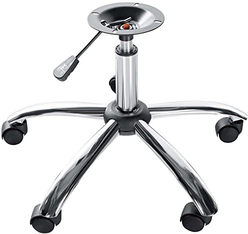 CLP Gestell Bürostuhl Emil I Ersatzgestell Für Drehstuhl I Untergestell 10 X 10 cm, Farbe:Chrom