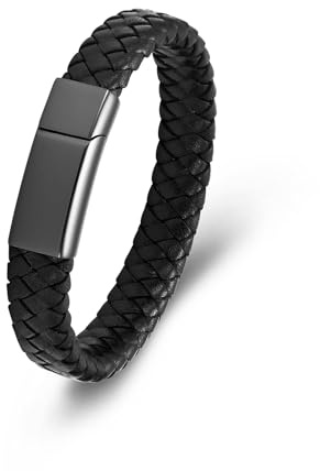 Minicremation Cremation Schmuck Urnenarmband für Asche für Frauen Männer Andenken Gedenkarmreif Geflochtenes Lederarmband