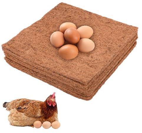 JOYIAL Confezione da 10 fodere per nidificazione per galline, per pollaio, forniture per pollame, facili da pulire (dimensioni: 10 pezzi)