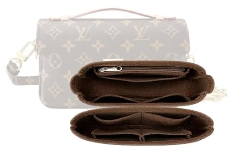 LinerLink Taschen-Organizer für LV Pochette Metis East West Tasche (21,5 x 13,5 x 6 cm (L x H x T), handgefertigter Tascheneinsatz, 2 mm Filztascheneinsatz, Damenhandtaschenformer (schwarz)