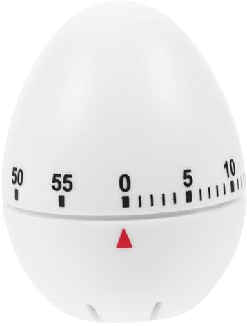 TOPBATHY 3pcs Egg Shape Manual Timer Switch for Cooking Magnetic Kitchen Countdown Timer for Baking Frying Eggs Boys and Girls Activities