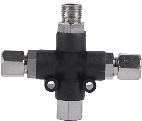 Airbrush Air Hose Quick Disconnect Coupler, 3 Way Airbrush Air Hose Manifold Adaptor Splitter Tattoo Spray Connector 1/8'' BSP Connector for Airbrush and Mini Air Compressor