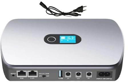 Fuente de alimentación ininterrumpida de, Fuente de alimentación ininterrumpida | Respaldo de batería de cámara de 8800 mAh con PoE,UPS Compacto para enrutador, módem, cámara de Seguridad y proteión