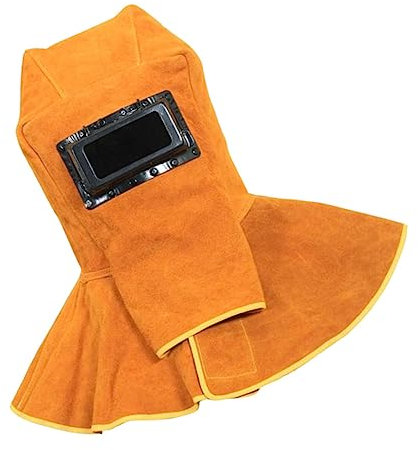 Angoily Gorro De Soldador De con Chal De Soldadura para Cabeza y Cuello Aislante Térmico y Resistente para De Soldadura y Calor
