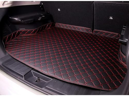 YJPHR Auto Leder Kofferraumwanne für Ford Fiesta 2008-2017, Wasserdicht Antirutsch Kofferraum Schutzmatte Kofferraummatte Kofferraumschutz Zubehör,D