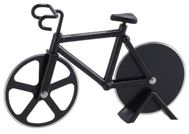 AD TREND Rotella Taglia Pizza Forma di Bicicletta in ABS e Acciaio 18,5 x 11,5 cm