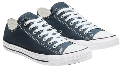 Mens Canvas Lace Up Sporty Low Top Outdoor Trainers Sneakers Pumps Plimsolls with Rubber Toe Cap Shoes (Navy, UK Footwear Size System, Adult, Men, Numeric, Medium, 7)