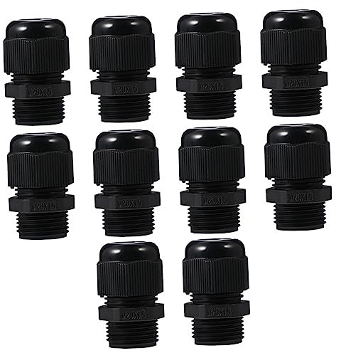 HOMOCONO 50Pcs Adjustable Nylon Cable Glands for Outdoor Electrical Connections Durable Cable Connector Joint for Sockets and Junction Boxes