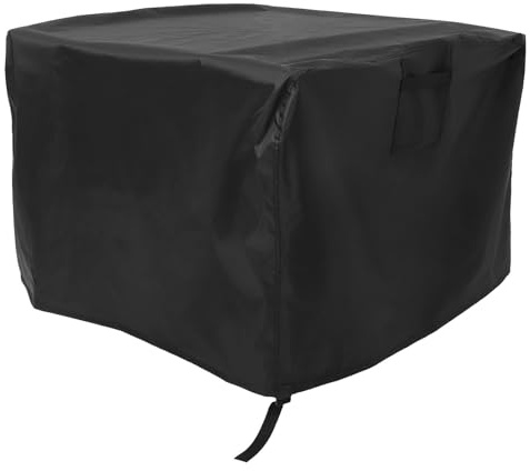 Veemoon Housse de Protection Carrée pour Table de Foyer Extérieur en Tissu Oxford Réutilisable Résistante la Pluie la Poussière pour Patio