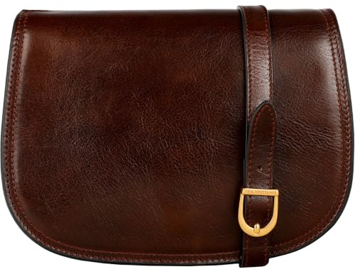 Time Resistance Leder Umhängetasche Damen - Messenger Bags - Schultertasche - Ledertasche - Damen Tasche - Crossbody Bag