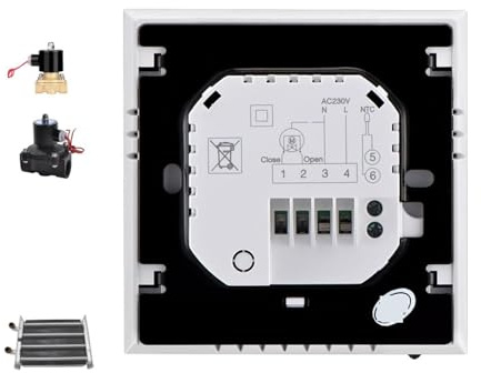 Termostato inalámbrico Tuya Smart Life Wifi Termostato Controlador de temperatura for caldera de gas/agua/piso eléctrico Calefacción de agua Inalámbrica Termostato de calefacción ( Color : No wifi whi