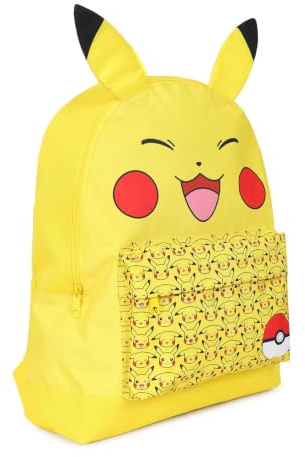 Pokemon Pikachu - Zaino per bambini, per la scuola, Giallo