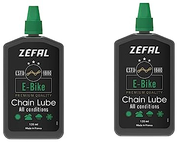 Zefal E-Bike Chain Lube Pack - set med två flaskor smörjmedel elcykelkedja - cykelfett - 120 ml varje flaska