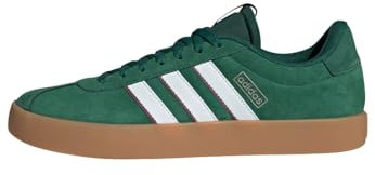 adidas VL Court 3.0 Shoes, Zapatillas Hombre, Dark Green Cloud White Burgundy, 41 1/3 EU