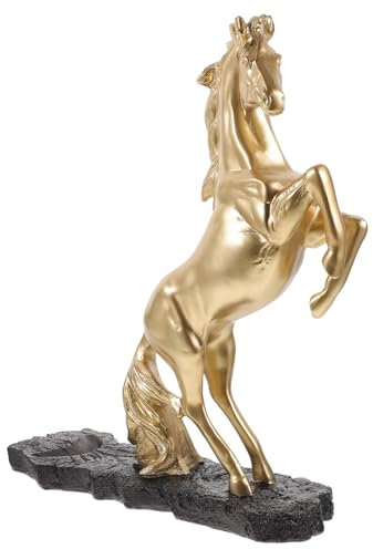 Warmhm Pferdefigur Resin Stehende Pferdeskulptur Für Kreative Wohn Und Bürodeko Hochwertiger Langlebiger Pferde-dekorartikel Kunstvolles Pferdeornament Für Pferdeliebhaber