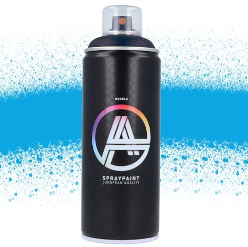 Double A Spraypaint Sprühdose 400ml Sprühfarbe Acryllack Sprühlack matt hochdeckend DIY Kunststoff Metall Möbel Deko (DA-228 Full Color Blue)