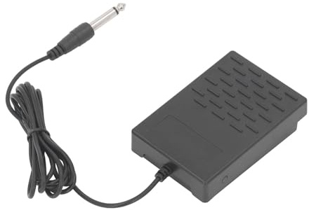 Universal Sustain Pedal, Elektrisk Klaviatur Momentan Fotkontakt med Kabel, för Synthesizer, Piano, Controller (BLACK)