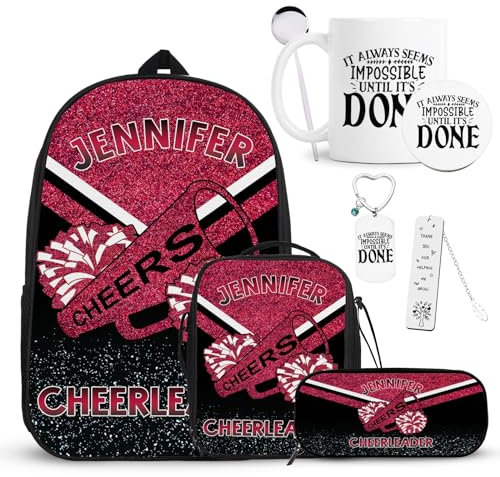 Backpack Set Custom Name Travel Rucksack Modern Laptop Rucksack Backpacks for 5 Year Old Girls with Pencil Case 7PCS 1Year Old Boy Gifts(Custom Name 3)