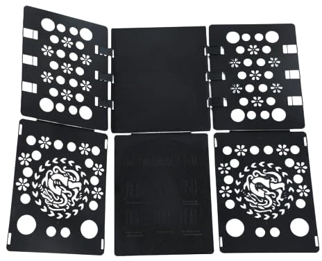 OUTLETISSIMO® Plieur de Vêtements Noir pour Enfants - T-Shirt Folder, Chemises, Maillots - Fast Flipfold Flip Fold 57x69
