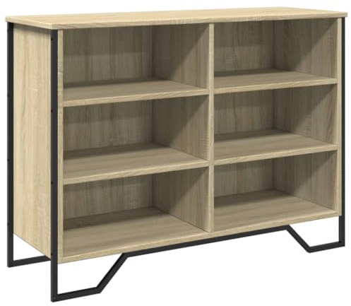 vidaXL Aparador Madera de ingeniería Roble Sonoma 101x35,5x74,5 cm, Armario, Armario de Almacenamiento, Armario Auxiliar, Armario aparador