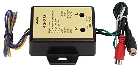 Line-Ausgangskonverter, Line-Out-Konverter Convertidor De Alta Y Baja Car Audio ABS mit 2-Kanal-Leitung für Car Audio