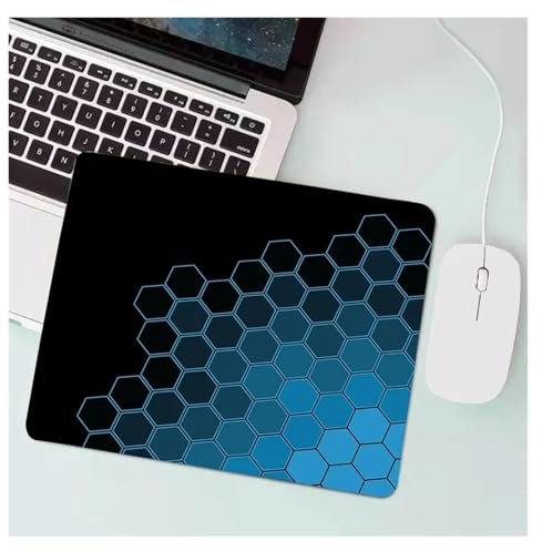 Pengchang Anime Hexagonal Honeycomb Mauspad Gaming Zubehör Gabinete PC Gamer Computer Tastatur Schreibtisch Matte Gummi Laptop Kleines Mousepad(A-01,30x35cm)