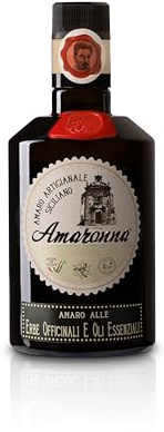 Amaronna – Amaro Artigianale alle Erbe Officinali di Sicilia 500ml | 5 World Liqueur Awards 2025 | Médaille d'Or 2024 | Digestivo Siciliano Artigianale | Made in Italy