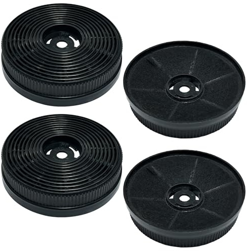 Beaufan MIZ0060 - Set di 4 filtri ai carboni attivi di ricambio compatibile con Respekta CH33060WB CH33060SB CF140