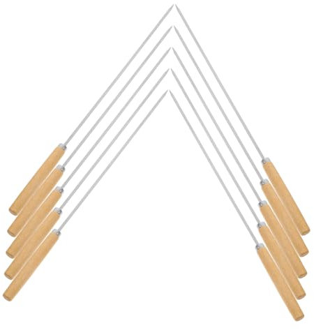 WEKADRIN 50 Pièces Brochettes Acier Inoxydable Longs Piques à Barbecue pour Viandes Résistantes