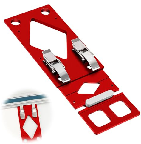 Kocusu Butée d'angle pour Rail de Guidage, Rail de guidage à angle droit à 90° Butée Fraisée CNC à 90° compatible avec rail de guidage Makita, Butée en aluminium Festool pour Scies Circulaires