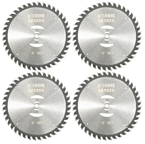 ALNENWT Ricambi for Utensili elettrici da Giardino, Accessori, tagliabordi Elettrico, Lama in Lega da 40 Denti, Piastra Metallica con Foro da 8 mm, 4 Pezzi