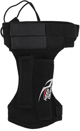EpheyFIF Guaina per lama da sub con cinghie regolabili e doppie tasche frontali in neoprene da 3 5 mm disponibile in rosso e nero