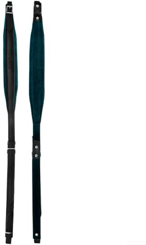 Jayruit Verstellbarer Akkordeon-Gurt aus Leder und Flanell für 16–120 Bassakkordeons, 84–101 cm Länge, atmungsaktiv & komfortorientiert für Musiker und Performer
