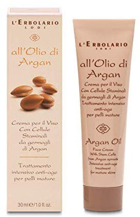 L'Erbolario Crema Viso Anti-Age All'Olio di Argan Crema Giorno e Notte anti-età Pelli Mature 30 ml
