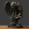 fazhongfa Statue d'aigle décorative en résine bronzée à collectionner pour bureau, maison, salon, bureau, cadeau significatif pour homme, collègue, père, patron