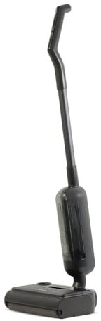 HIZERO F100 Cordless Hard Floor Cleaner, Upright Wet/Dry Electric Mop, 80 Mins Long Runtime, Lightweight & Quiet, No Suction, Black