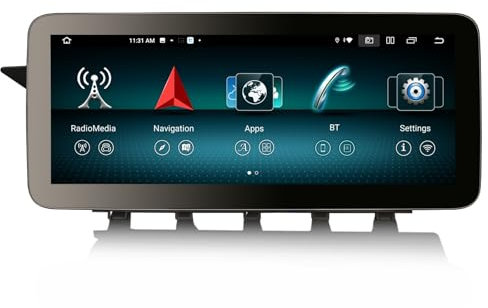 12,3 IPS Pantalla táctil Qualcomm 8 Núcleos Android 14 Radio Coche para Mercedes-Benz GLK Clase X204 2009-2012 Estéreo Navegador 8GB+128GB CarPlay Android Auto GPS Dab+ DSP WiFi Bluetooth COMAND USB