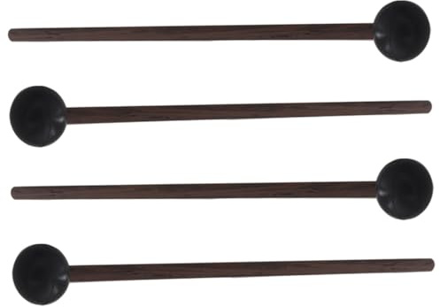 VICASKY 2paare Trommelschlägel Mit Holzgriff Zungentrommelschlägel Marimba-trommelstöcke Für Bühnenleistung Und Percussion