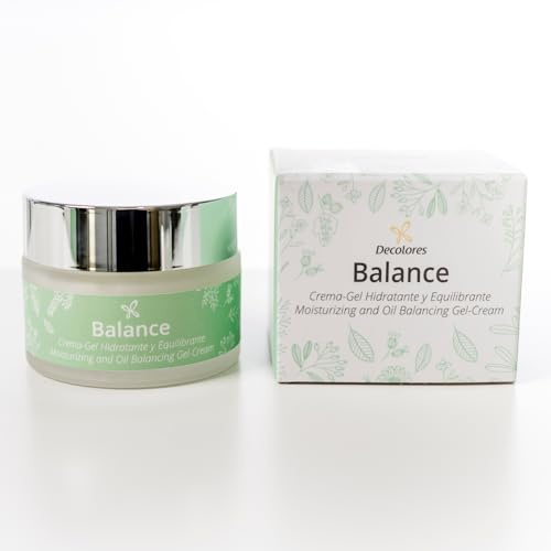 Decolores - Crema Facial Natural Balance 50 ml - Pieles Sensibles y Atópicas - Con Ácido Hialurónico, Zinc y Aloe Vera - 99% de Ingredientes Naturales - Vegano (1 unidad)