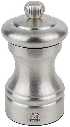 Peugeot Bistro Chef Pfeffermühle Molinillo de Pimienta, Acero Inoxidable, Plata