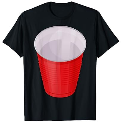 Roter Becher Kostüm Beer Pong Bierpong Alkohol Party T-Shirt
