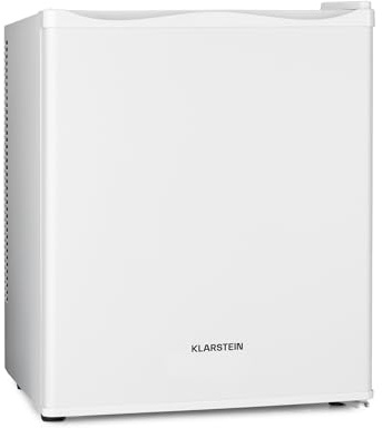 KLARSTEIN Nevera Pequeña para Habitación, Mini Nevera Comida, Bebidas, Cerveza, Cosméticos, Frigirificos Pequeños con Iluminación Interior, Neveras Pequeñas 30L Estante Regulable, Silenciosa